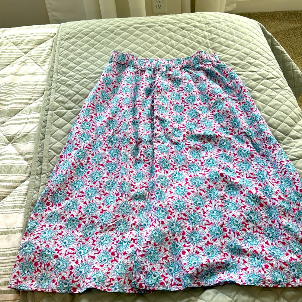 Colorful midi skirt